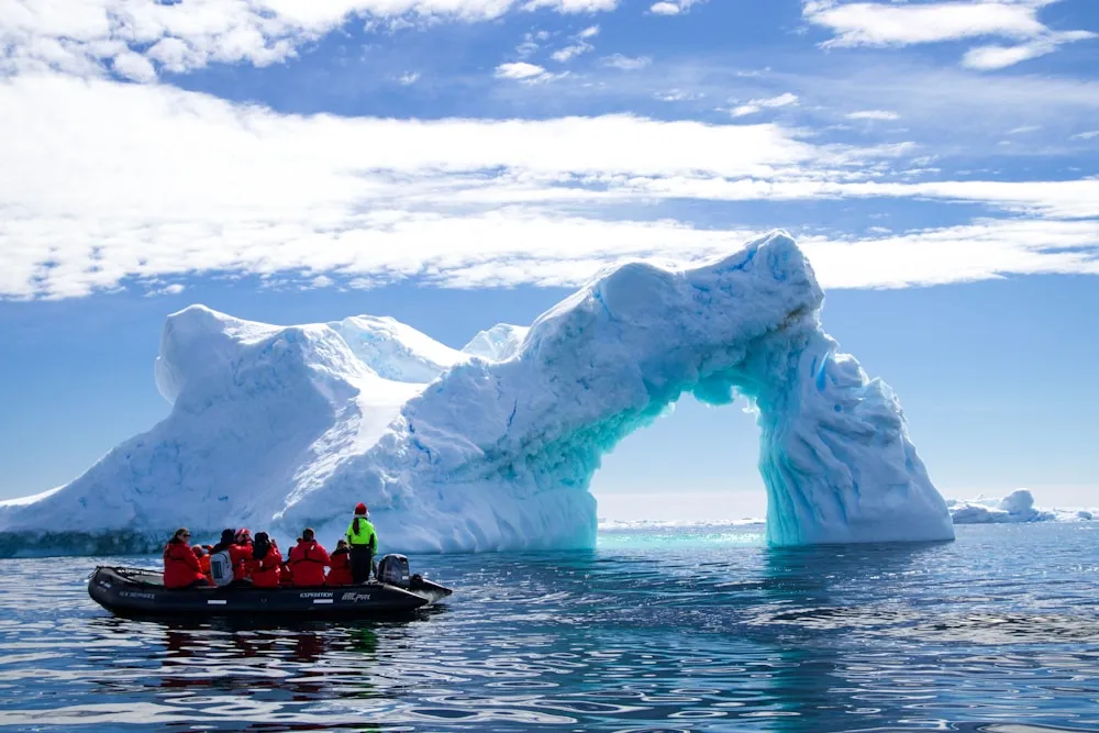 Among the ice
