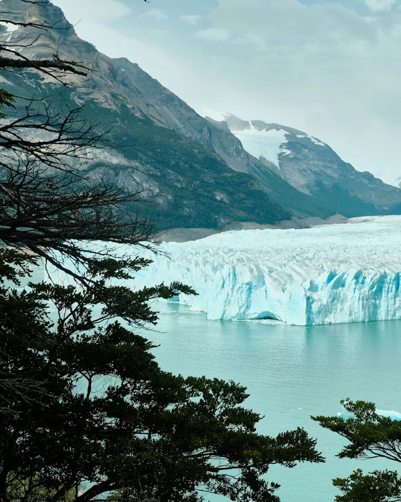 The blue ice wall, Argentina