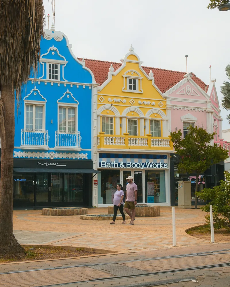 Wilhelminastraat & the shops, Aruba