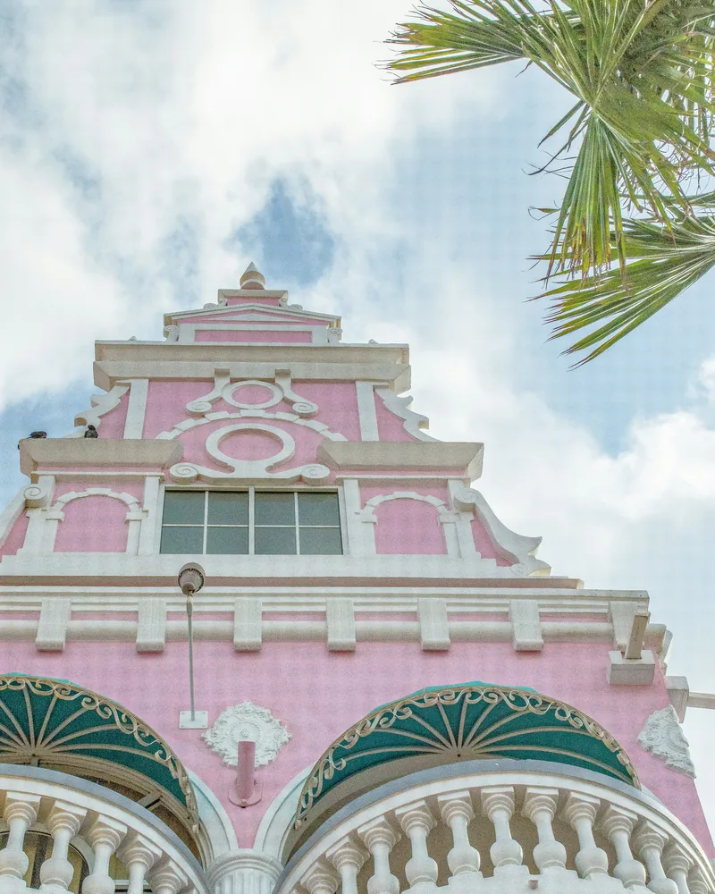 Pastel Dutch gables, Aruba