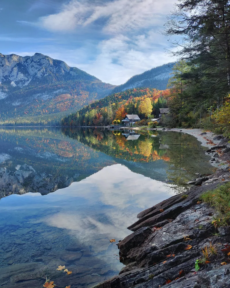 A Salzkammergut lake & mountains, Austria