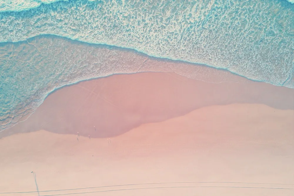 The pink beach