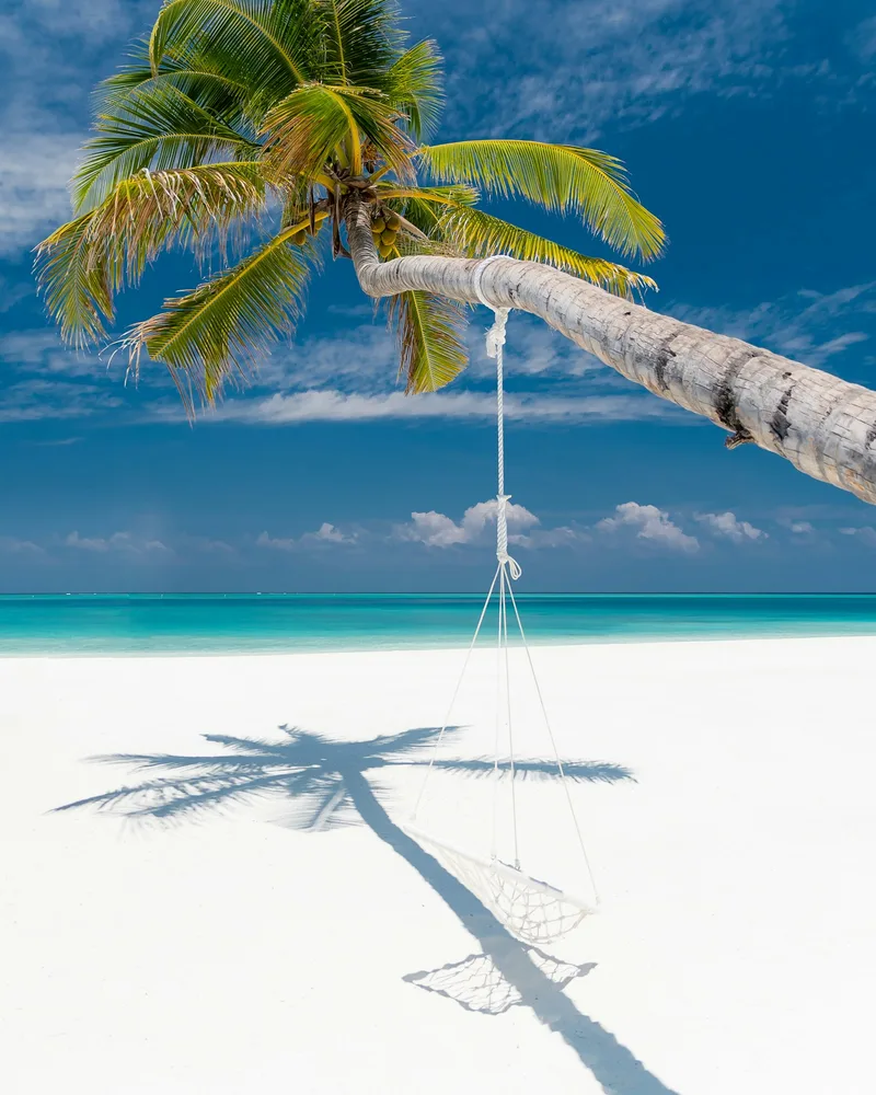 The golden sands of Cabbage Beach, Bahamas