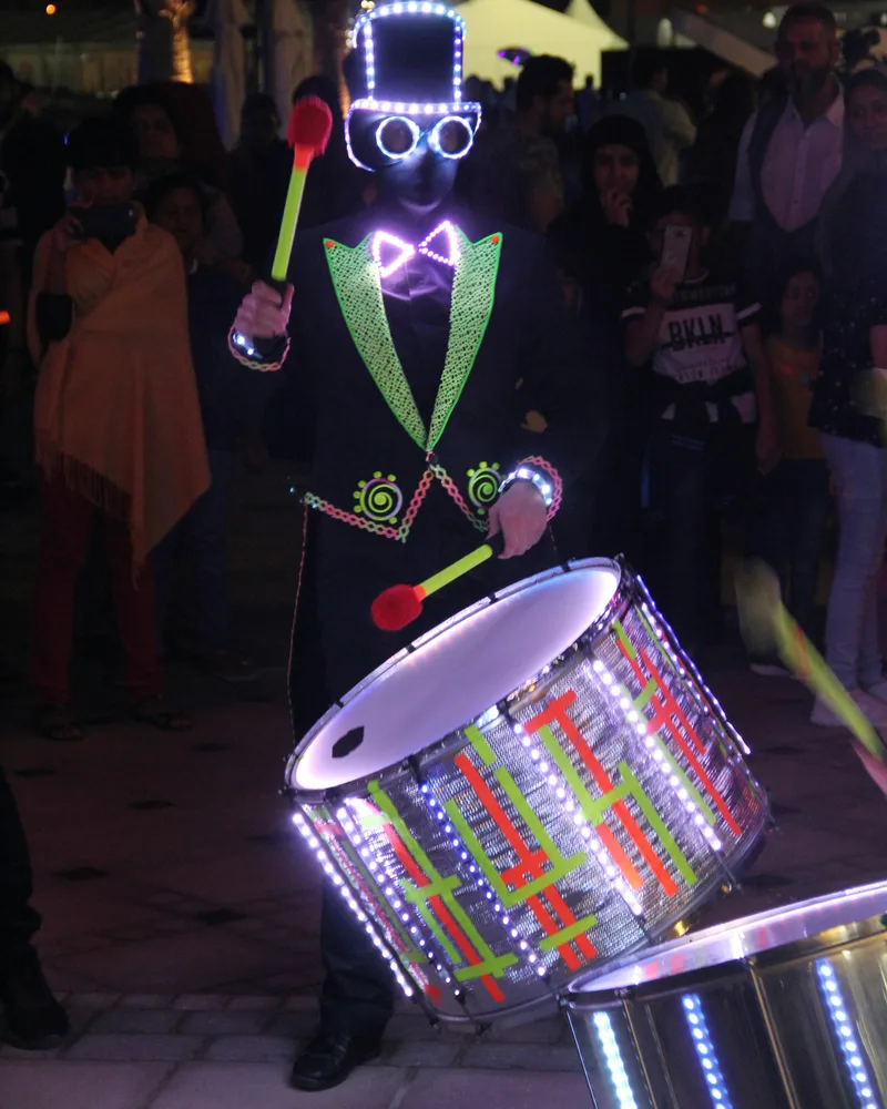 The drums of the bateria, Brazil