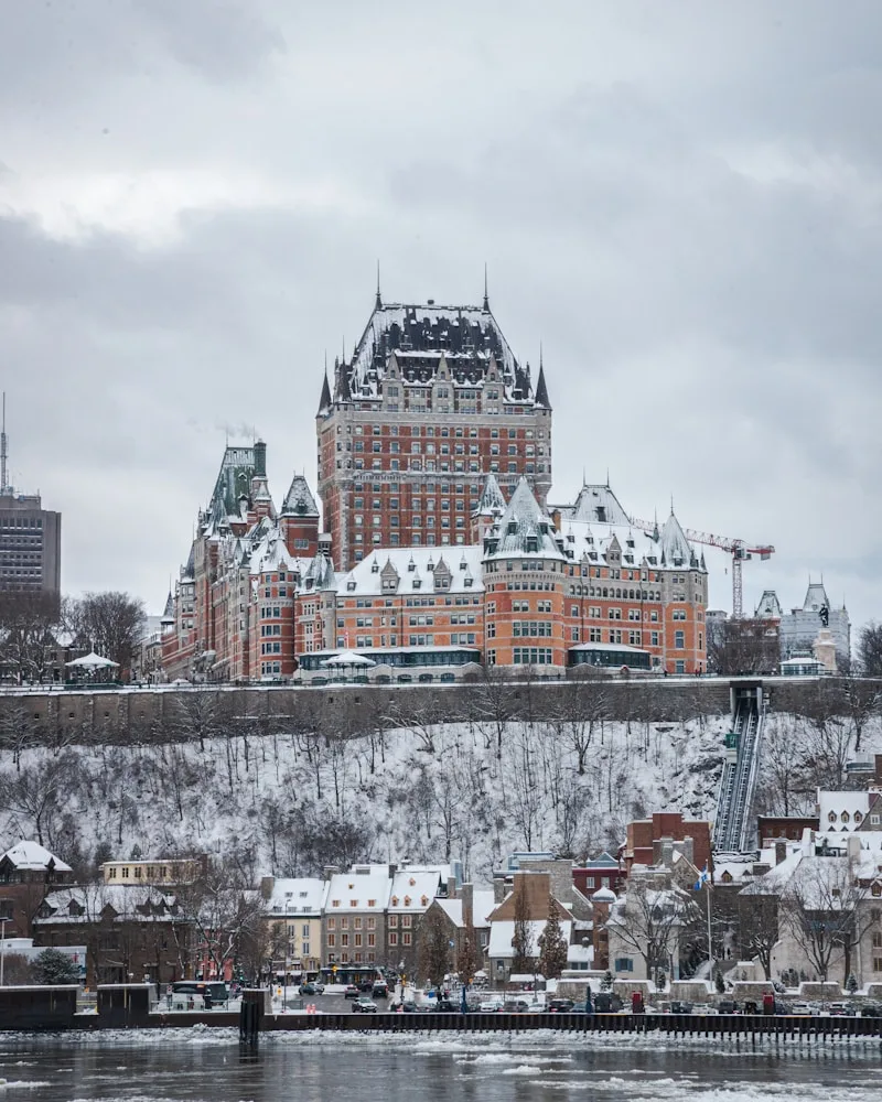The old town in winter, Canada