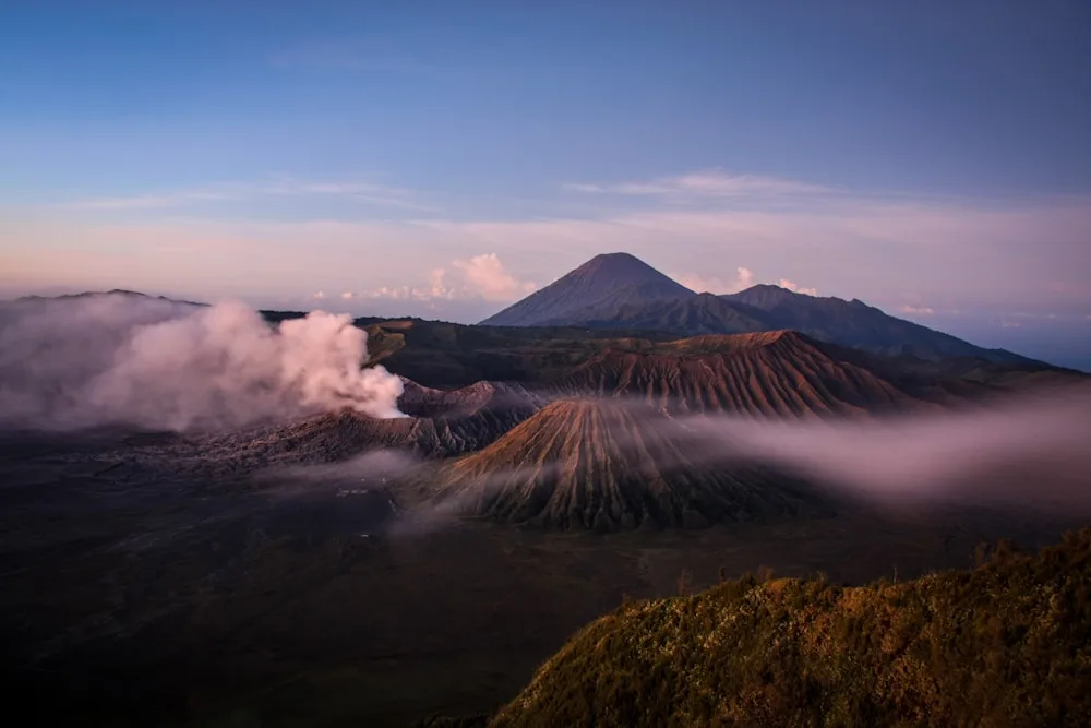 The geysers at dawn