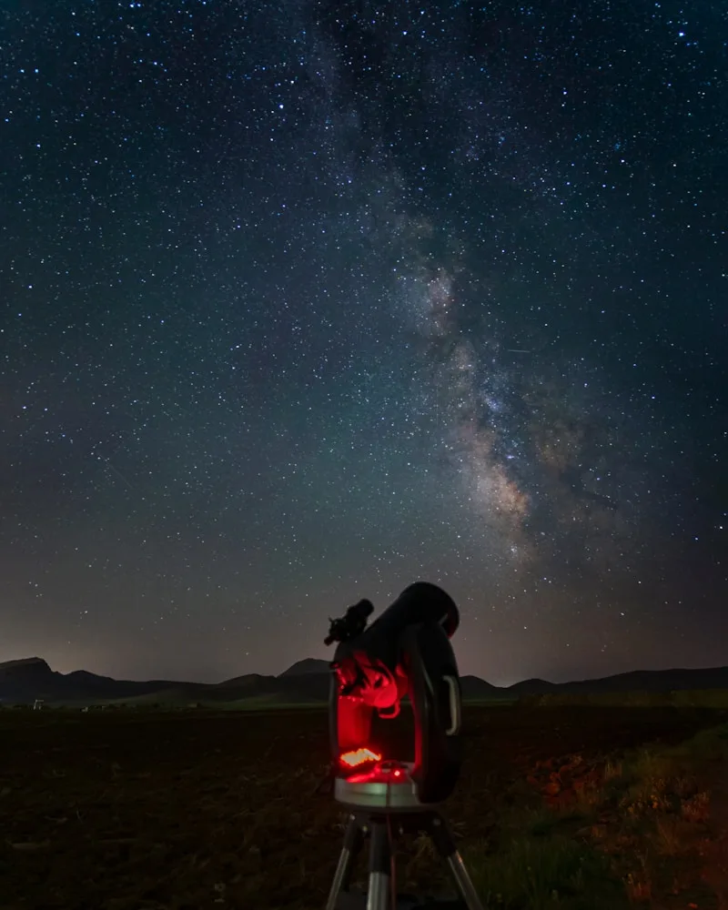 A telescope under the stars, Chile