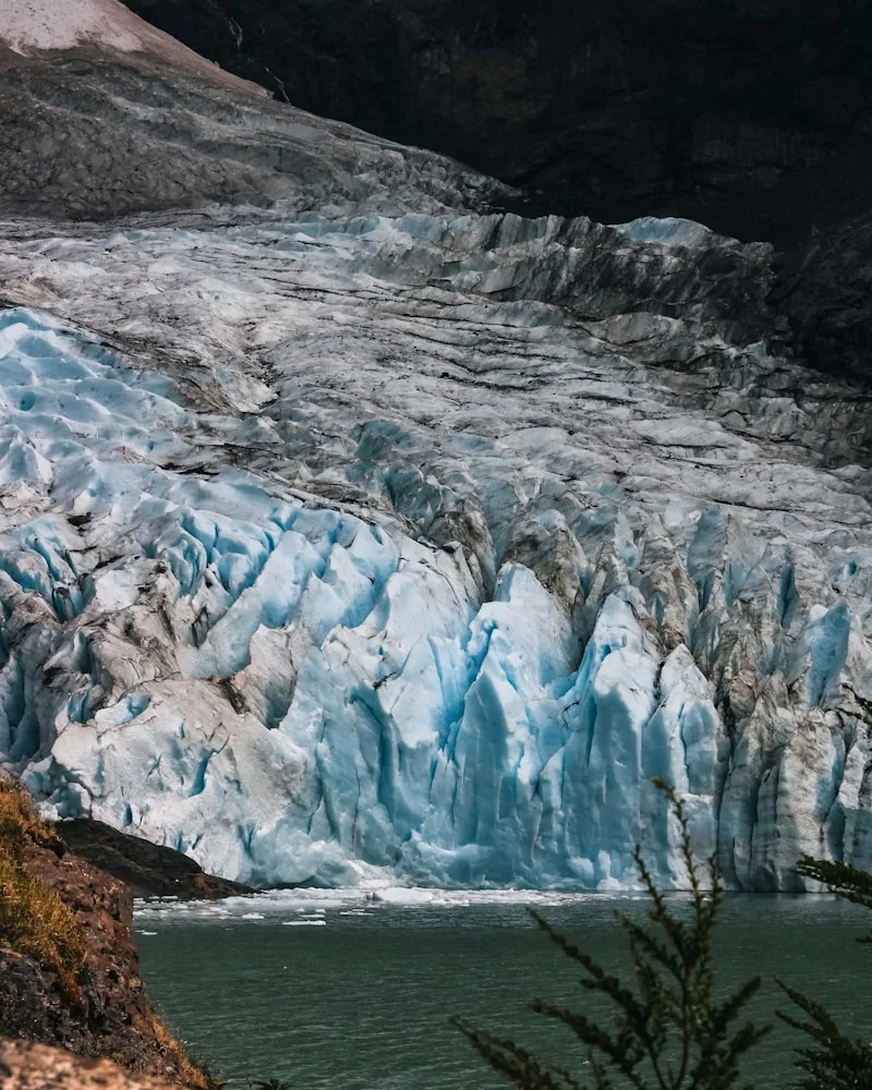 A tidewater glacier calving, Chile