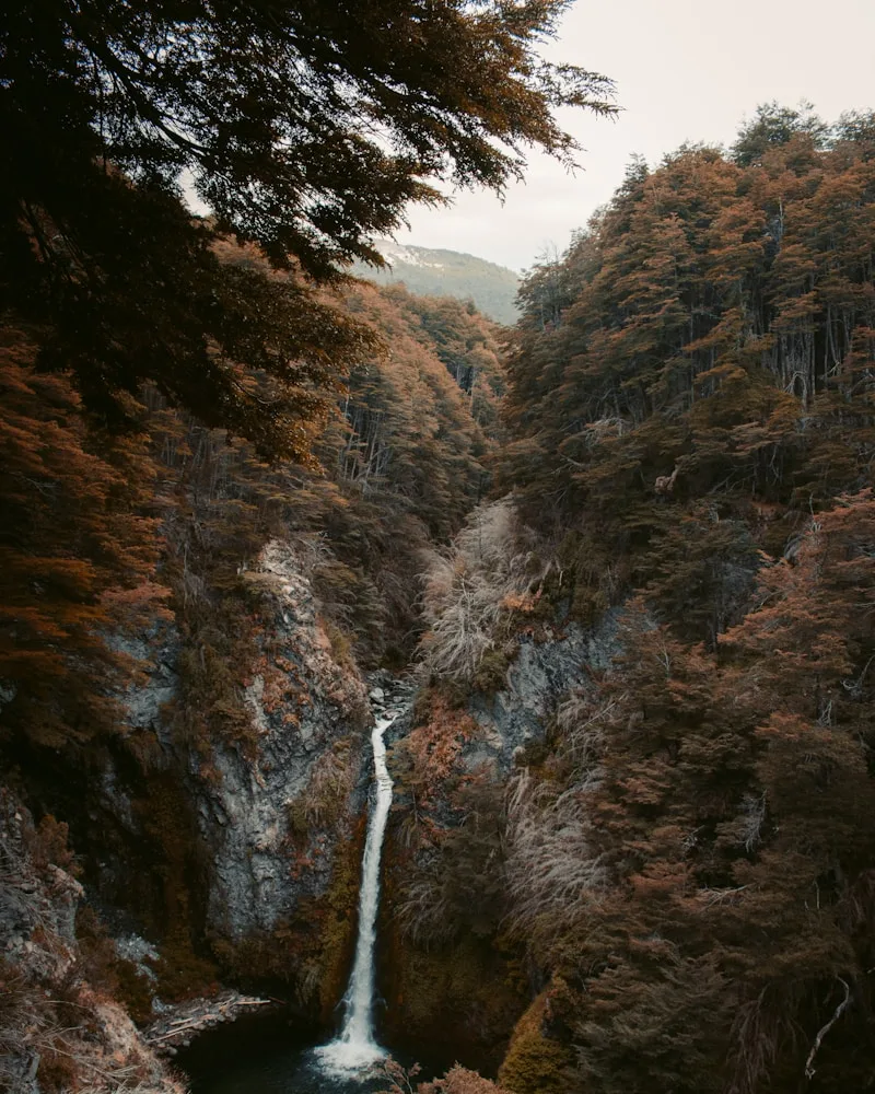 Waterfalls off the cliffs, Chile