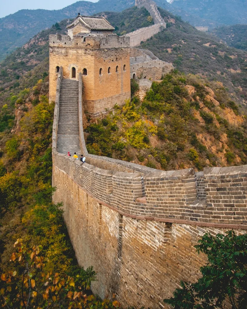 A stone watchtower, China
