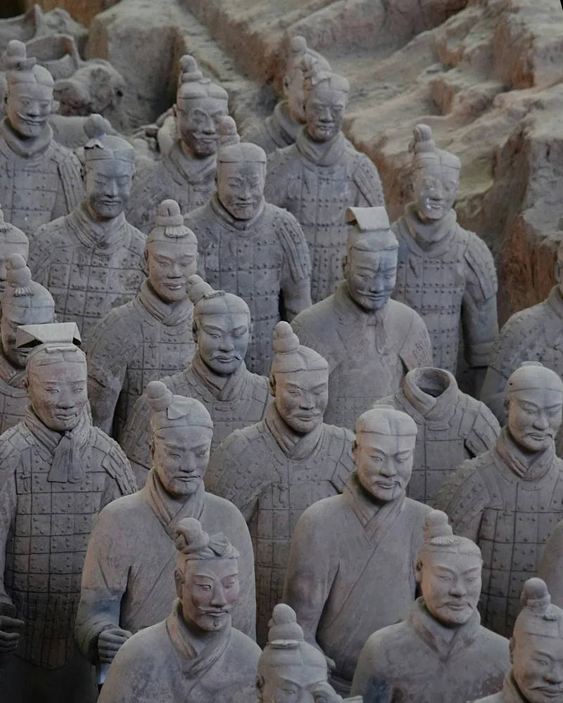The excavation pits, China