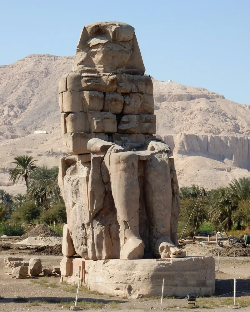 The Colossi of Memnon, Egypt