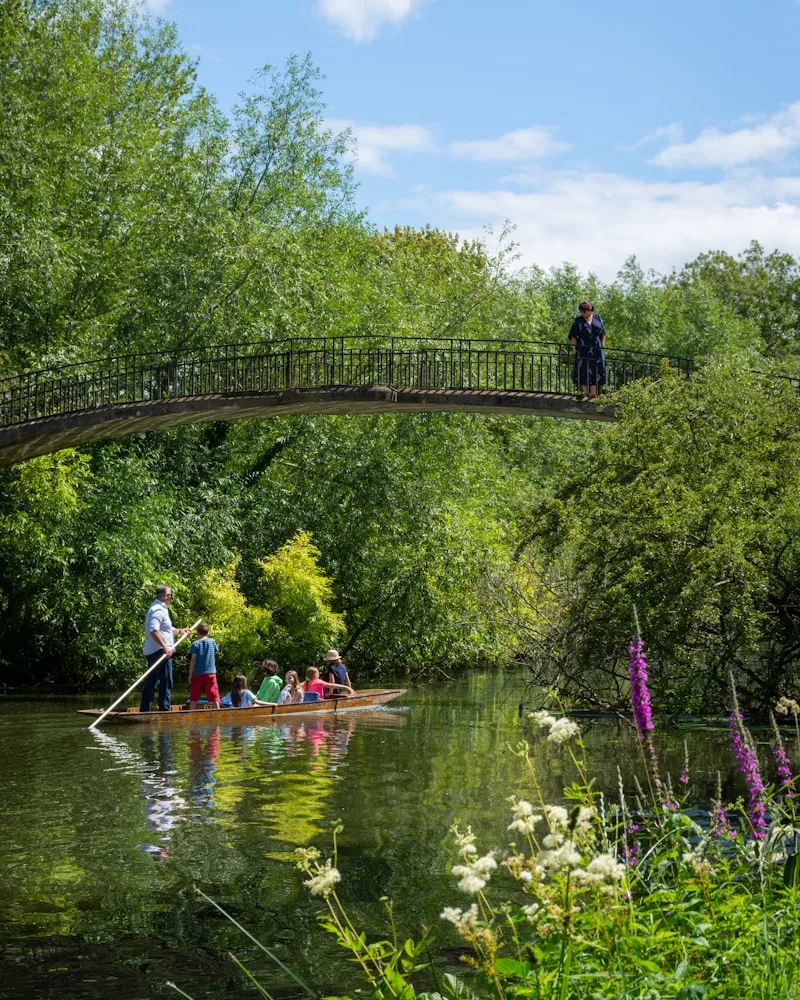 Punting on the Cherwell, England
