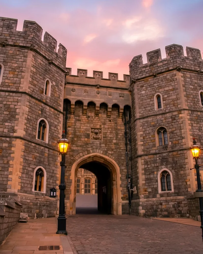 The castle gateway, England
