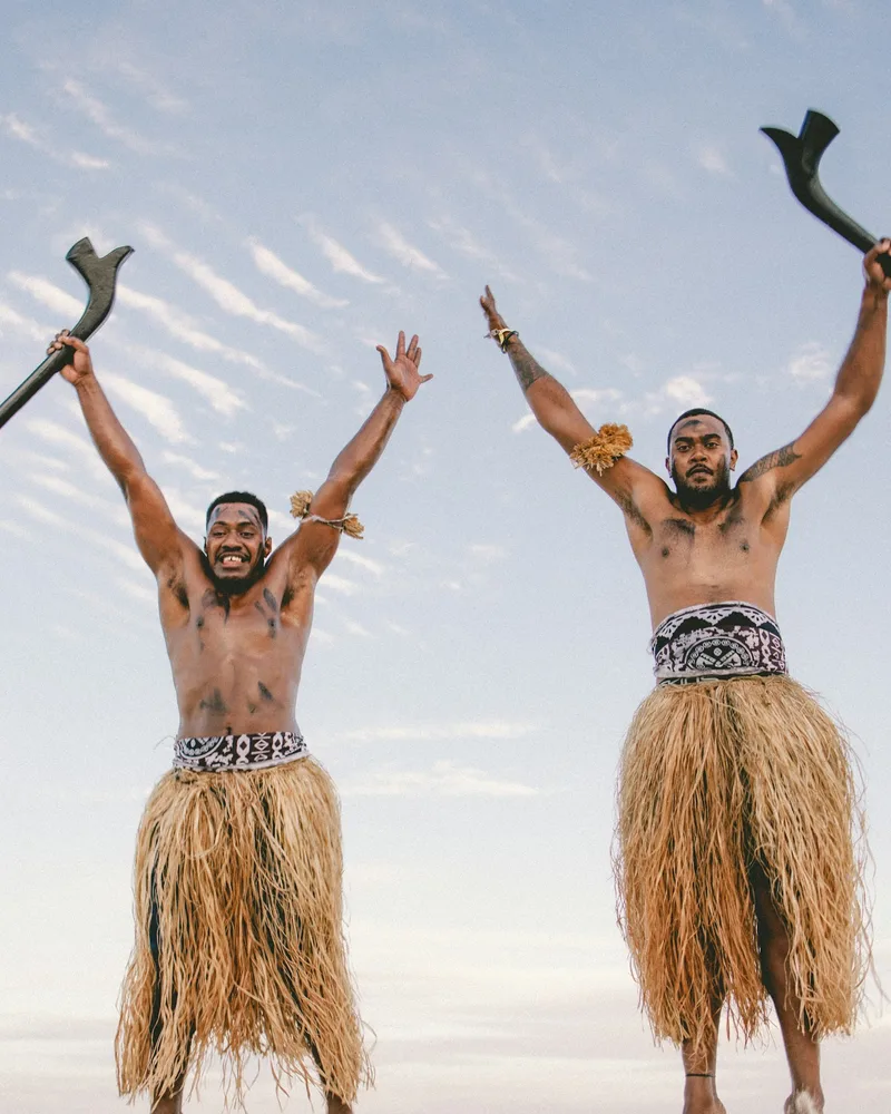 The meke dance, Fiji
