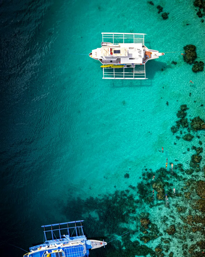 Snorkeling in the lagoon, Fiji
