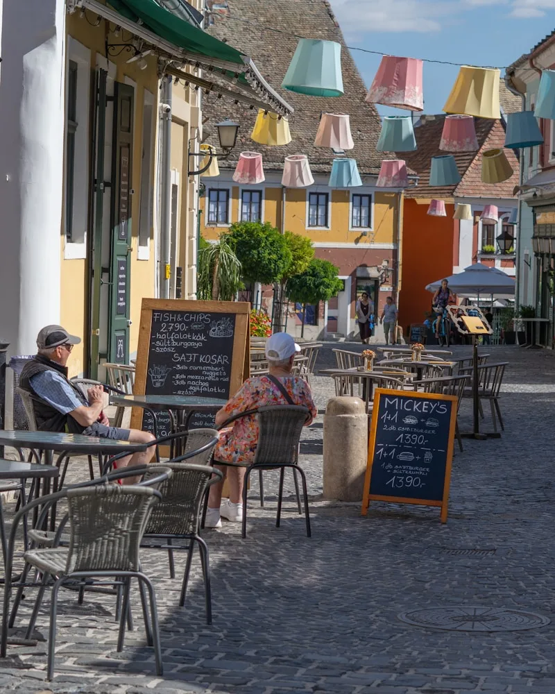Szentendre's pastel streets, Hungary