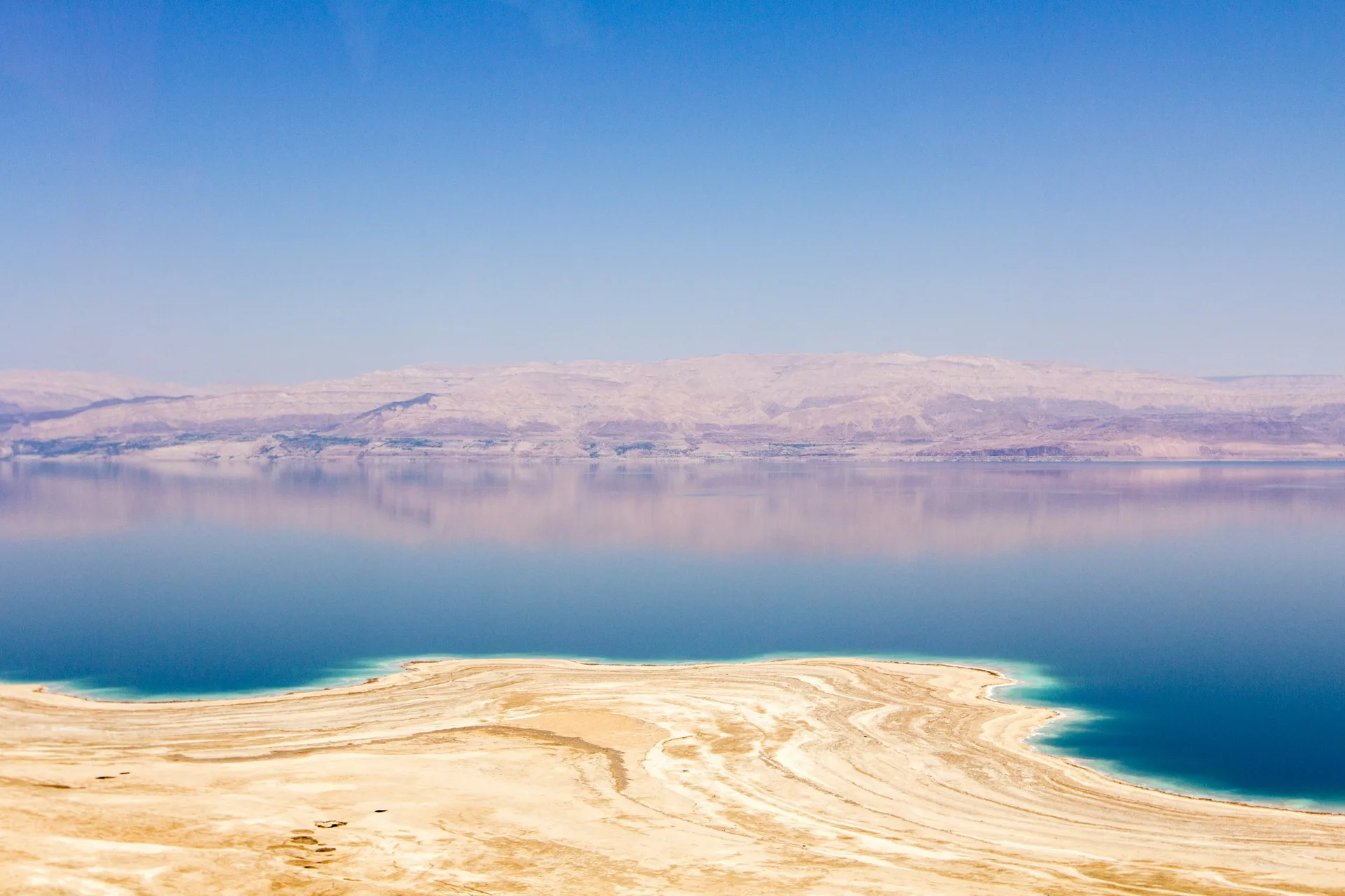 Floating in the Dead Sea