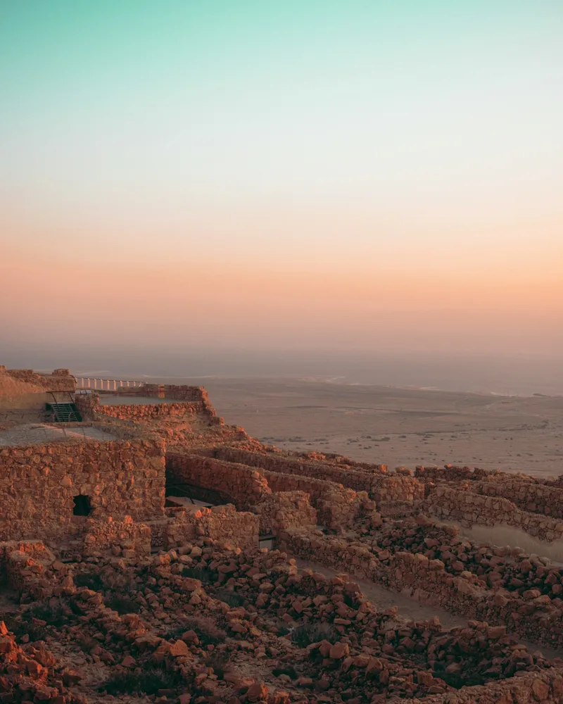 The ancient fortress ruins, Israel