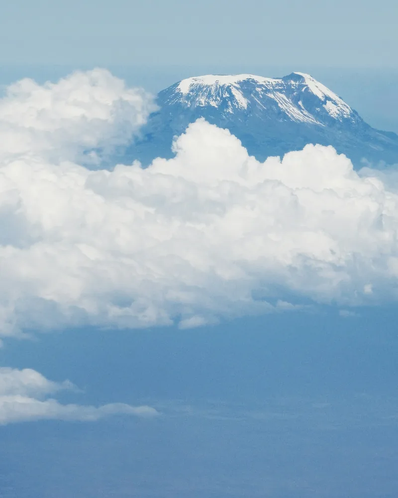The snow-capped peak of Kilimanjaro, Kenya