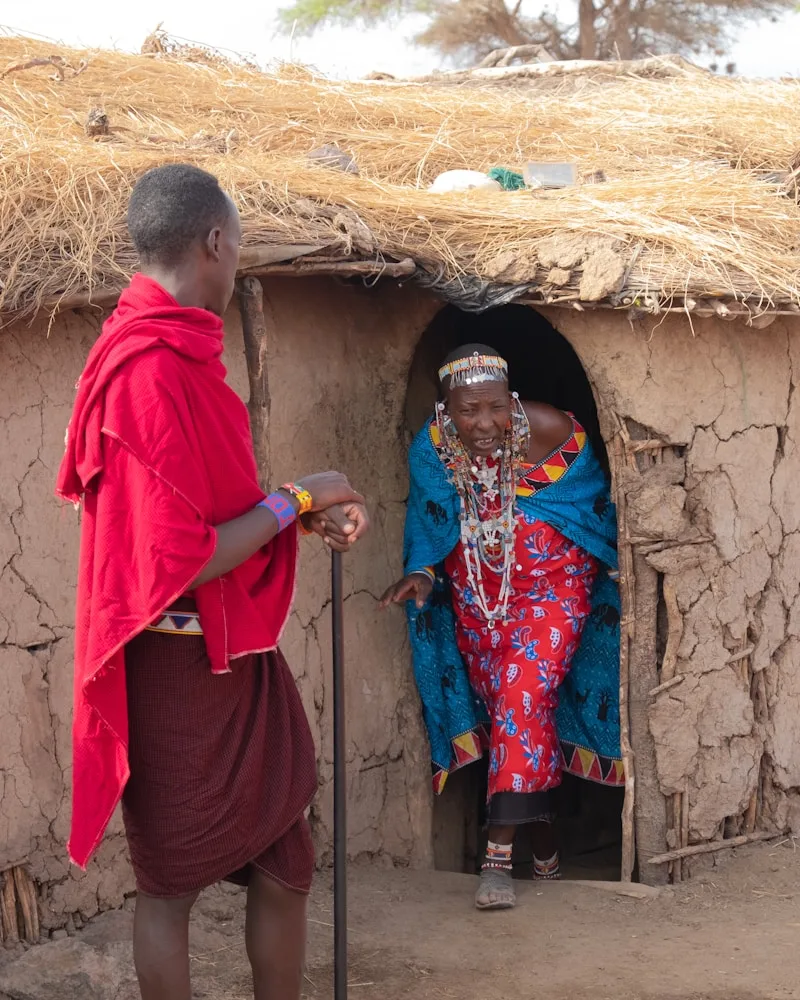 A manyatta homestead, Kenya