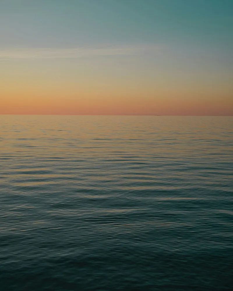 The golden-hour ocean and sky, Maldives