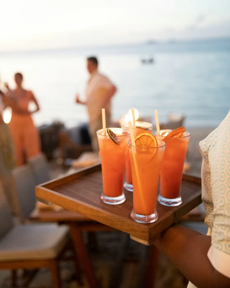 Sundowners on deck, Maldives