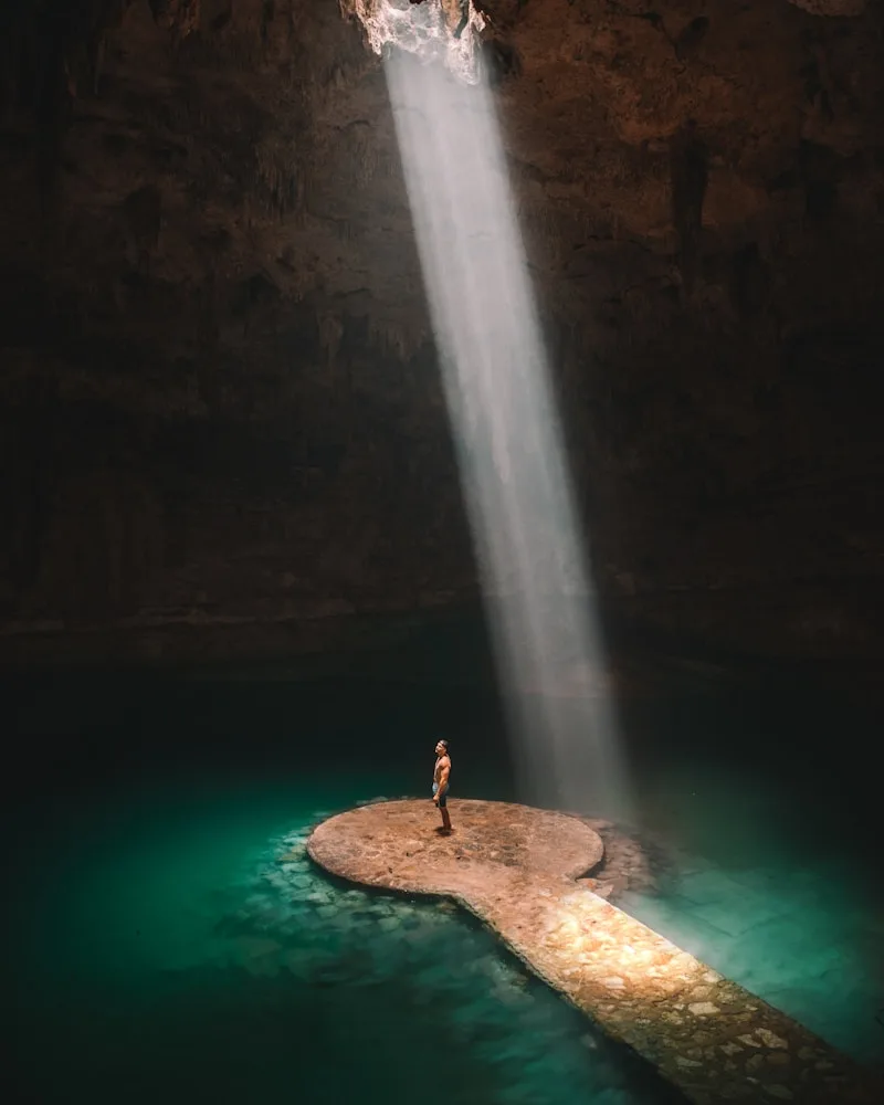 A jungle cenote, Mexico