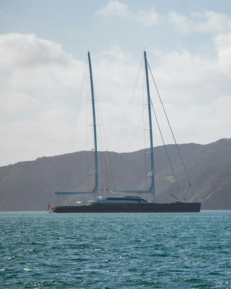 A yacht among the islands, New Zealand