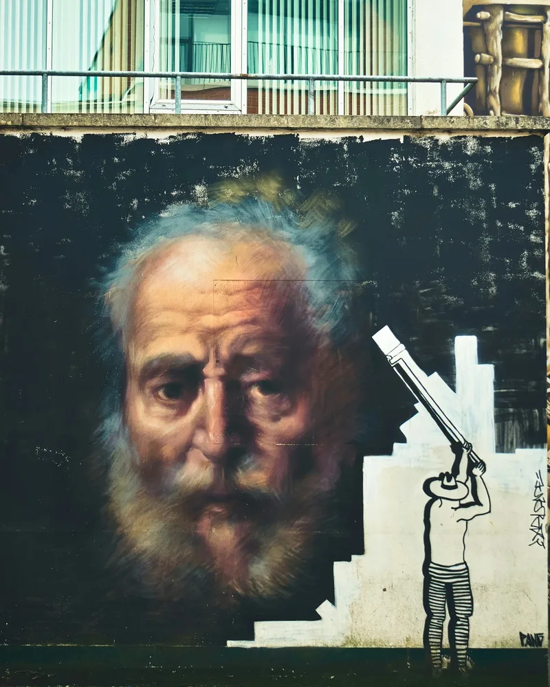 Cathedral Quarter street art, Northern Ireland