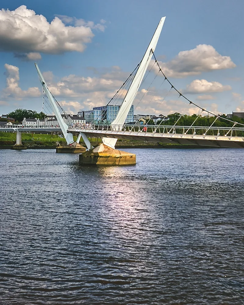 The Peace Bridge over the Foyle, Northern Ireland