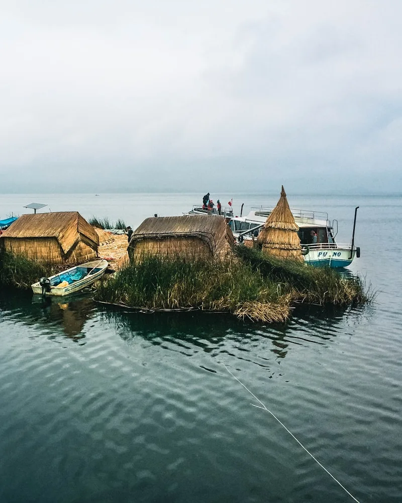 Reed island life, Peru