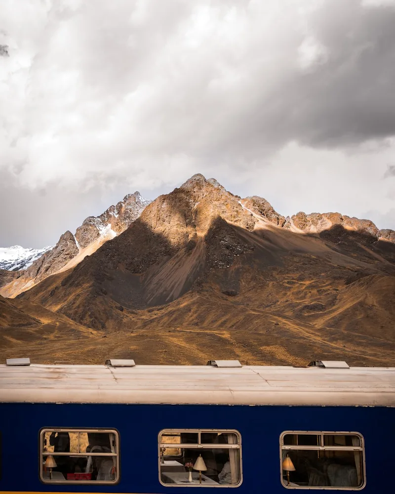 The train through the gorge, Peru