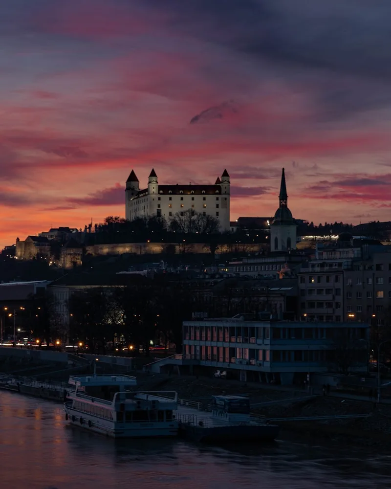 Bratislava Castle on its hill, Slovakia