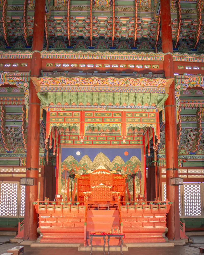 The Geunjeongjeon throne hall, South Korea