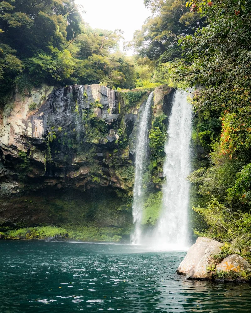 A Jeju waterfall, South Korea