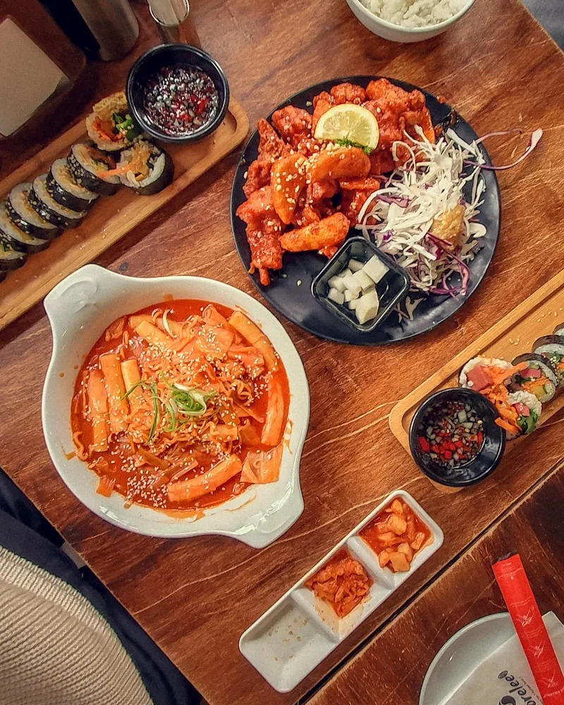 The spread of banchan, South Korea