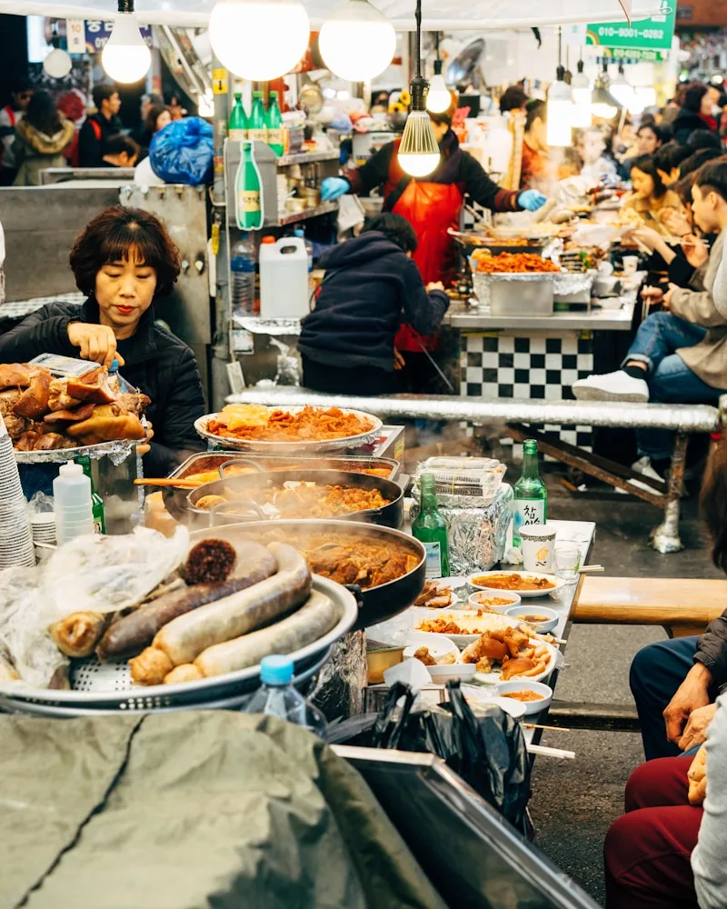 A night-market stall, South Korea