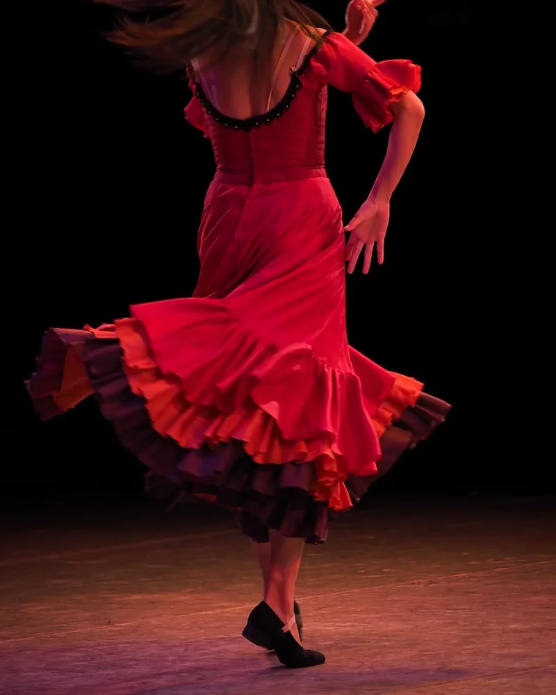 The dancer's footwork, Spain