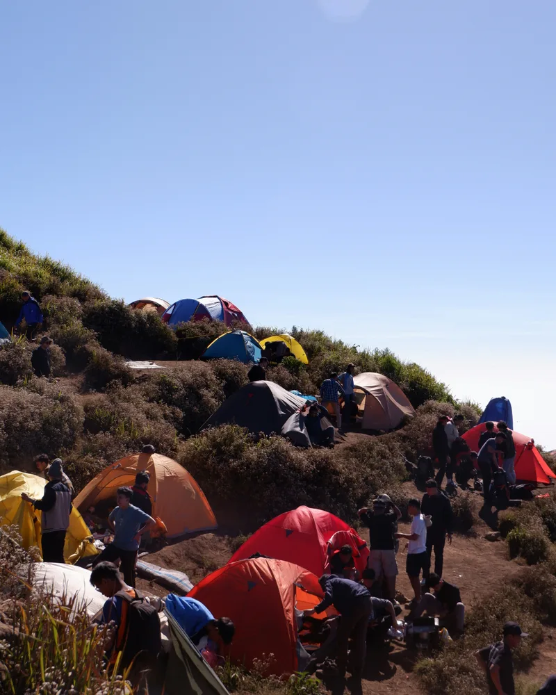 A high camp under the peak, Tanzania