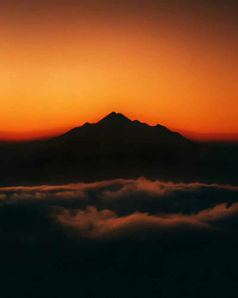 Sunrise above the clouds, Tanzania