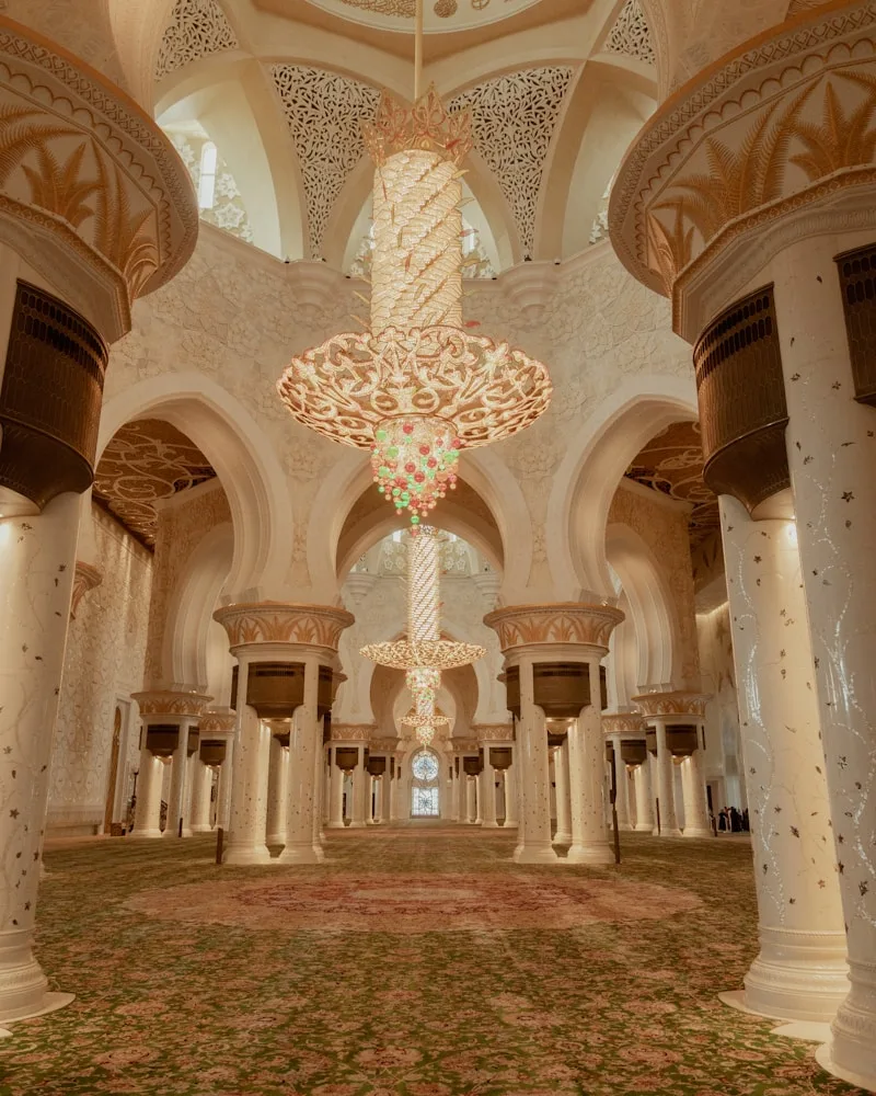The grand prayer hall, United Arab Emirates