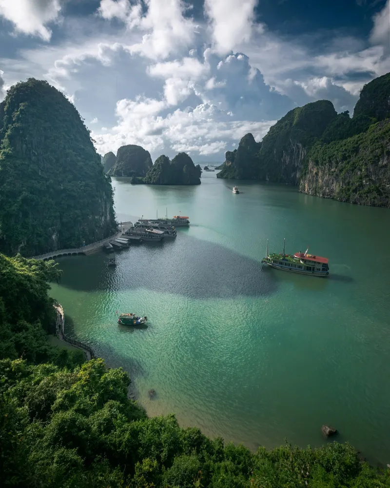 The limestone pillars, Vietnam