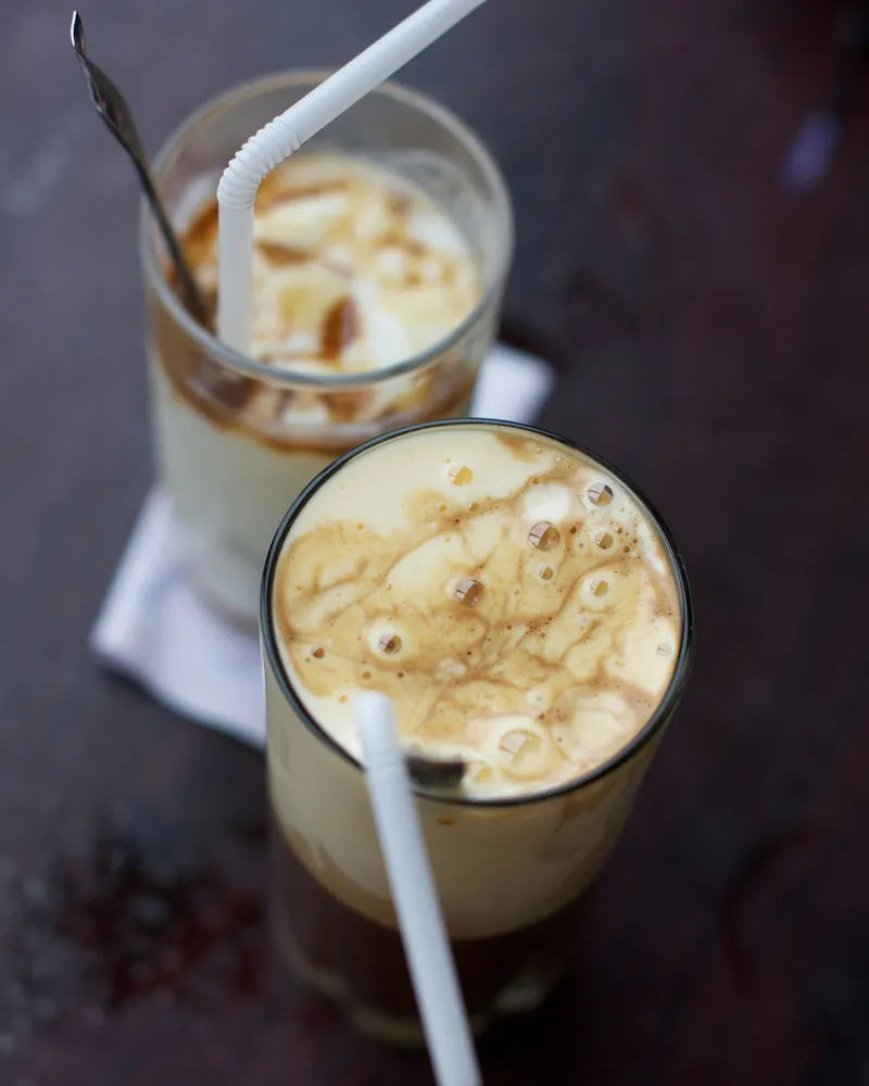 Egg coffee upstairs, Vietnam