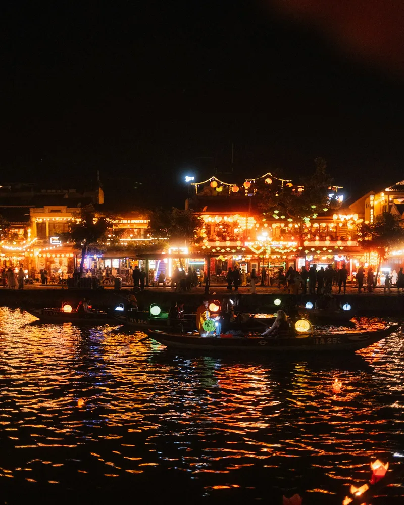 Lanterns on the river, Vietnam