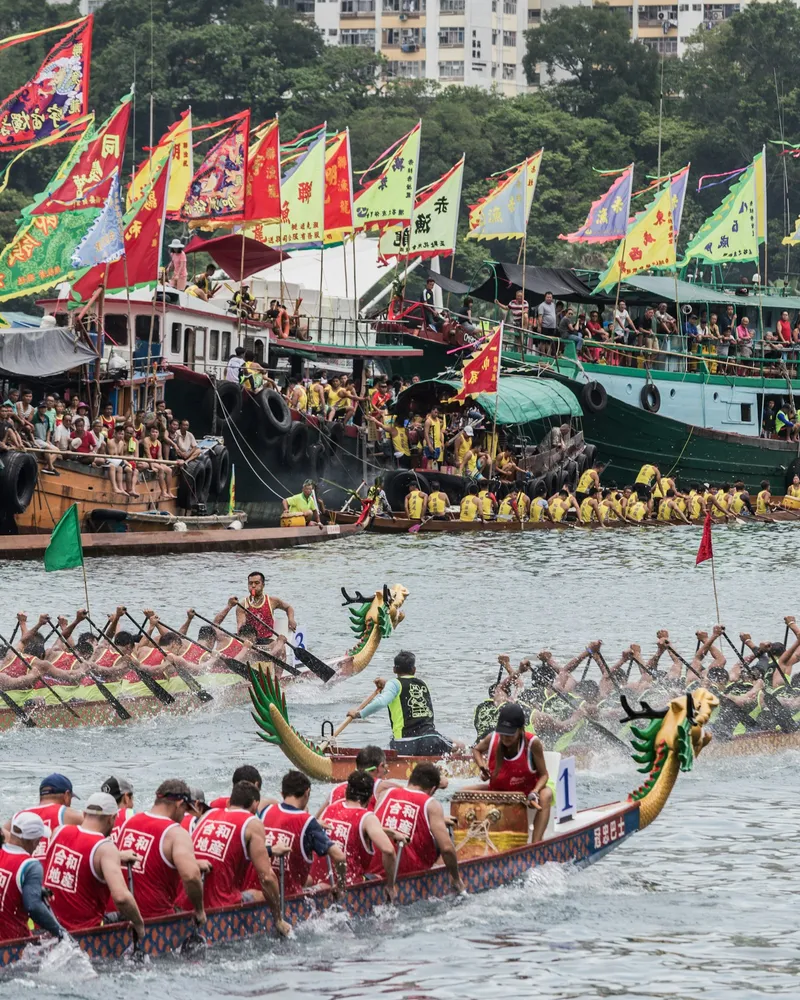 A dragon boat on the Perfume River, Vietnam