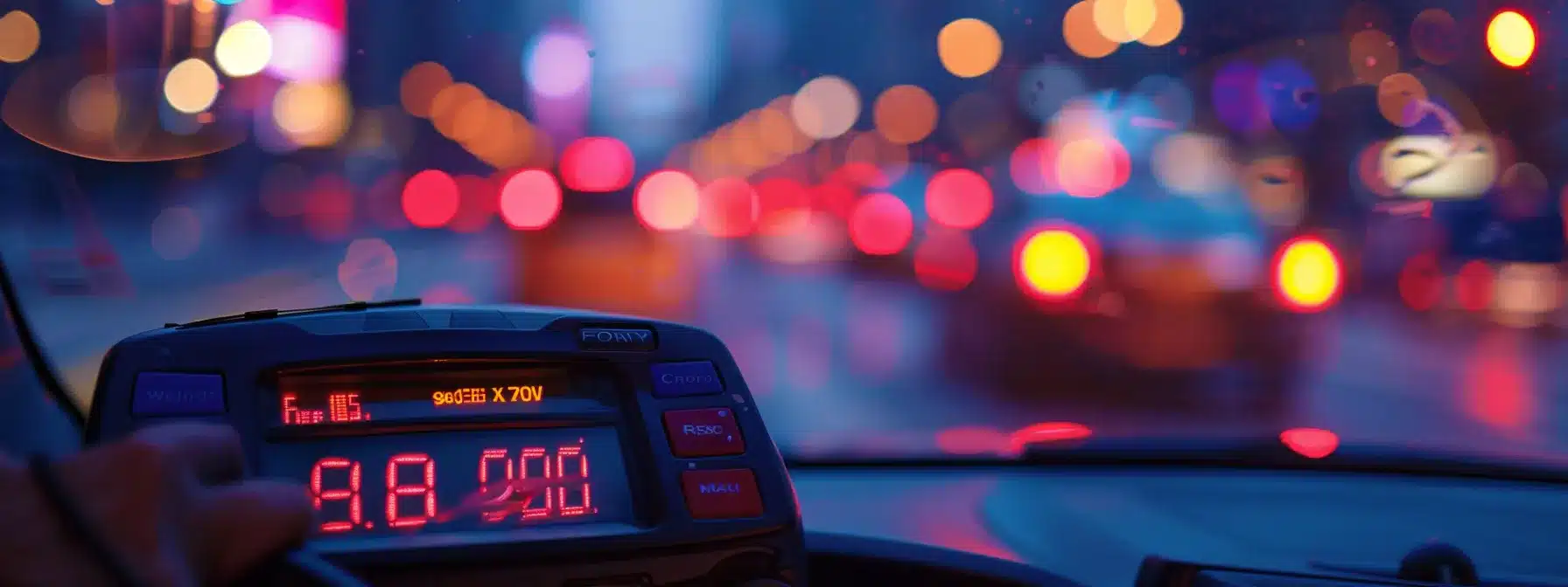 a close-up of a taxi meter displaying the fare amount with a passenger handing over cash for payment.