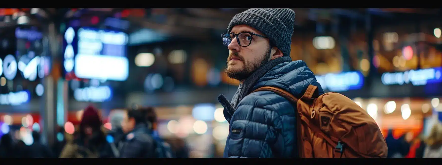 a traveler stands at a bustling airport terminal, weighing options between a luxurious private car service, the efficient healthline public transit, and a shared vehicle, each representing different costs, timeframes, and conveniences.