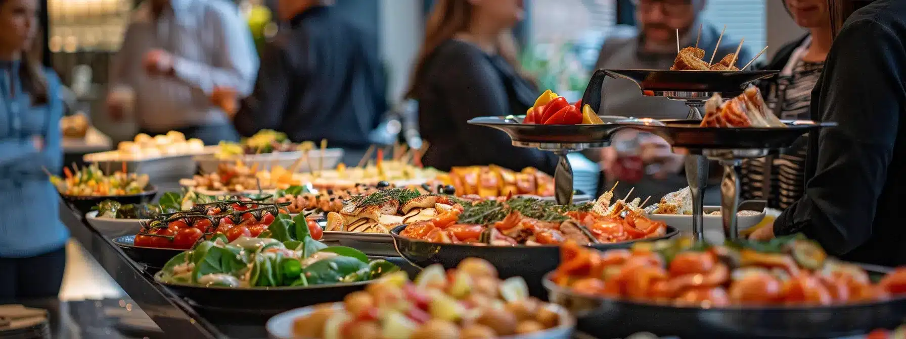 a group of food and drink tour participants enjoying a diverse array of delicious dishes and beverages at various cleveland locations, capturing the vibrant colors and enticing presentations of the culinary offerings.